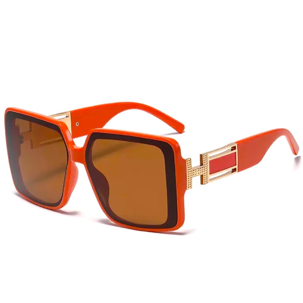 Oversized Square Rimless Sunglasses